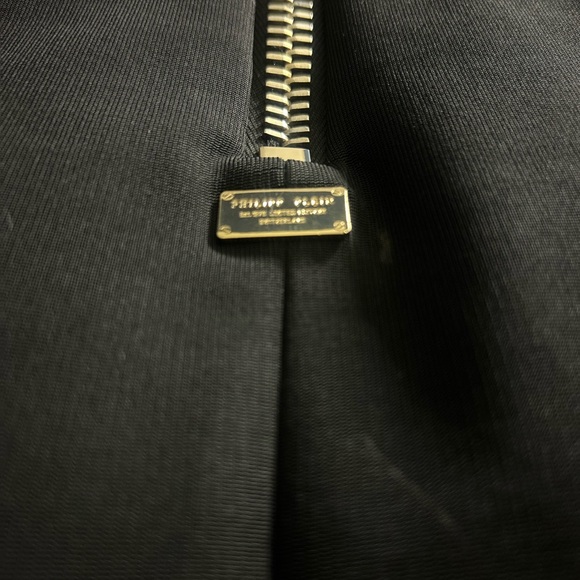 Philipp Plein Black Long Sleeve Dress with Studded Detail - Picture 12 of 12